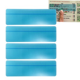 Sevomie 4PCS Mah Jongg Card Line Finder for Mahjong Mahjong Line Reader for Mahjong Rules Helper - Blue