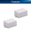 Heyiarbeit 7Pcs 1.81"x1.38"x0.94" ABS White Dustproof Electronic Junction Box Enclosure