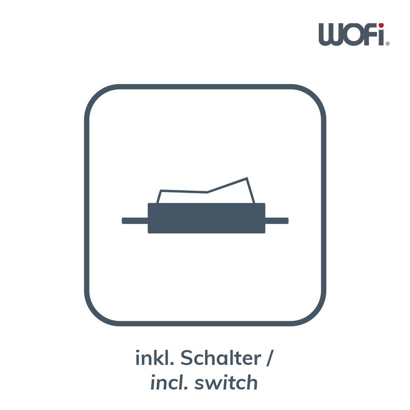 Action by Wofi Table Lamp Cesena, 1 Flame, White, Diameter