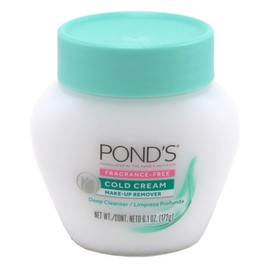 Ponds Cold Cream Make-Up Remover Fragrance-Free 6.1 Ounce (Pack of 2)