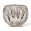 Abbott Collection Moon in Hands Cement Planter - Grey, Small