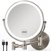 GREENFROM 8.5 Inch Magnifying Mirror with Lights, Wall Mounted Makeup