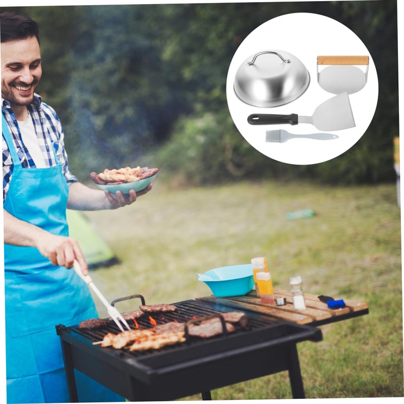 Zerodeko 1 Set Burger Press Handle Meat Press Tool for