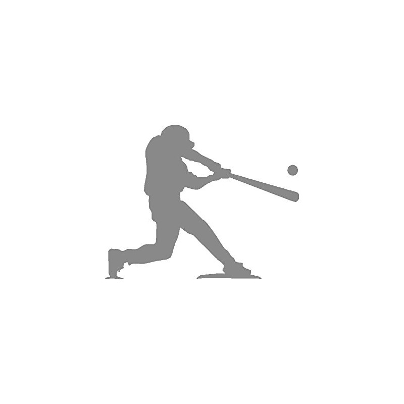 Baseball Player at Bat V1 Vinyl Decal by StickerDad® -