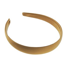 Girls Satin Alice Band 2 cm Alice Band (Latte)