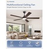 ZMISHIBO 60" Ceiling Fans with Lights, Black Modern Ceiling Fan