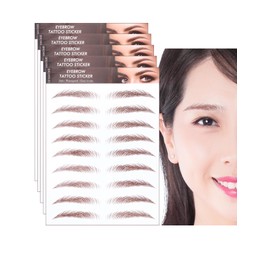 HIYE Eyebrow Stickers, 60 Pairs of Eyebrow Stickers, Natural 6d Eyebrow Stickers, Time-saving, Symmetrical, Eyebrow Tint, Unisex, Easy, Eyebrow Decals, Women's, Men's, Eyebrow Attachment, Beautify,