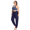 ZERDOCEAN Women's Plus Size Casual Lounge Yoga Pants Comfy Relaxed