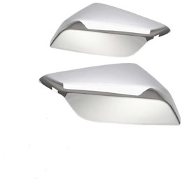 alittlepanda Triple Chrome Plated TOP Half Stick-On Door Mirror Covers with Signal Lights Compatible with 2016-2024 Chevy Malibu