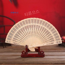 Large Titanium Alloy Folding Fan for Self-Defense & Tai Chi Martial Arts - Ti Ryueu Seu (Free Size/8) Full Punch Wood Fan