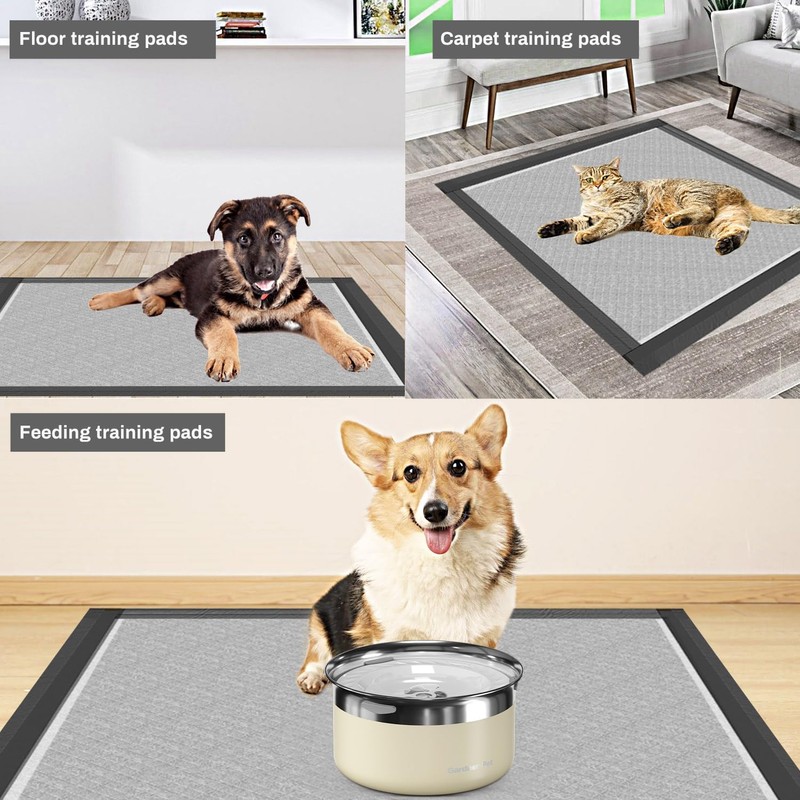 Charcoal Puppy Pads 28x34 Inches Extra Large Dog Pee Pads