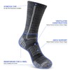 Niorasen Men's Cotton Crew Work Socks, 5 Pairs Cushioned Boot