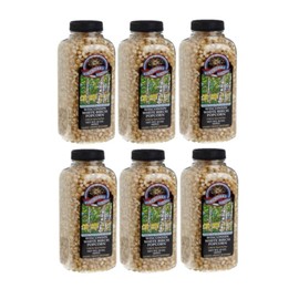 Fireworks Organic Popcorn Kernels - Wisconsin White Birch Gourmet Heirloom - 6 Bottles (15 oz Each) - For Popcorn Makers, Stovetop, or Air Popper - Non-GMO, Natural Snack