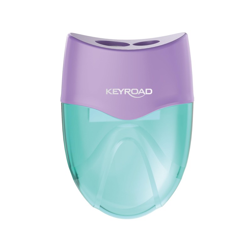 KEYROAD Ergonomic Double Pencil Sharpener Wave Pastel / Pack of