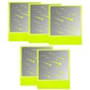 5pcs Reflectors Bicycle Safety Reflectors with Neon Yellow Shooting Star