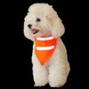 AWOCAN 2PCS Reflective pet Triangle Scarf, Fluorescent Yellow Orange Scarf,