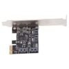 PCIe 3.0 X1 to 4 Port SATA3 Adapter Card Professional