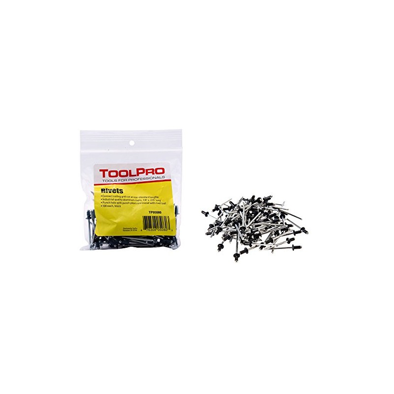 ToolPro Pop Rivets for Ceilings, 1/8"