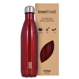 HOME ARCHIVE Water Bottle 25 Oz Stainless Steel Double Wall & Vacuum Insulated Sports Water Bottle Keep Cold for Upto 15 Hours and Hot for Upto 12 Hours | Pack of 1 (Red)