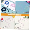 Abaodam 6Pcs Glove Leash Clips Bright Color Mitten Straps with
