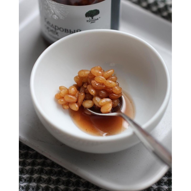 Siberian Pine Nuts in Pine Cone Syrup Russian Forest Natural