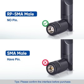 Bingfu Dual Band WiFi 2.4GHz 5GHz 5.8GHz 8dBi MIMO RP-SMA Male Antenna (4-Pack) for WiFi Router Wireless Network Card USB Adapter Security IP Camera Video Surveillance Monitor