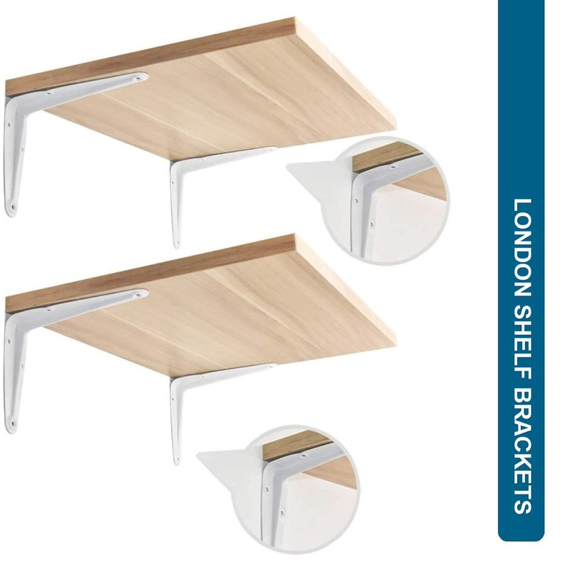 XFORT® London Shelf Brackets, Wall Mounted Shelve Brackets, Shelving Support