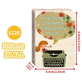 Motivational Encouragement Cards for Kids 50Pcs Daily Positive Affirmation Cards Small Mini Inspirational Lunch Box Notes Teacher Classroom Reward