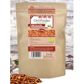 direct&friendly Organic Chili Dried Mild Crushed Chili Flakes (500 g)