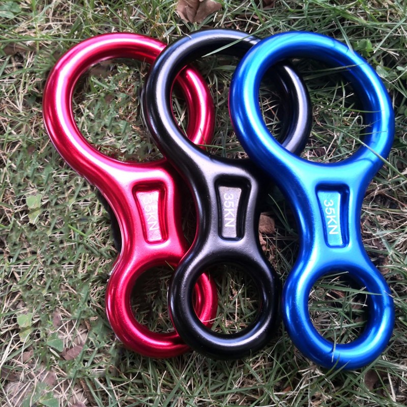 Azarxis 35 KN Climbing Rescue Figure 8 Descender Rigging Plate