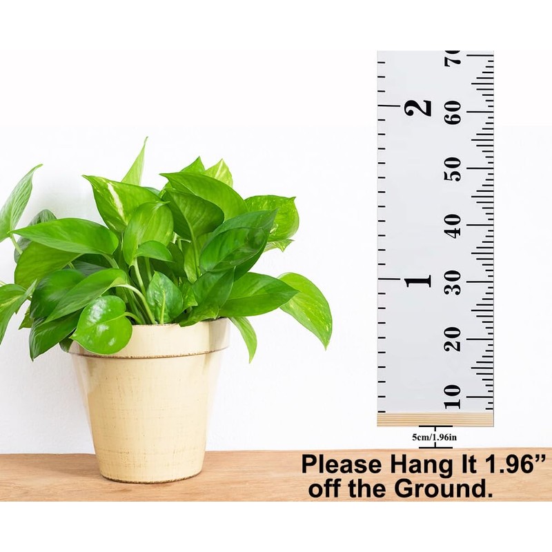 VUCDXOP Baby Height Chart Portable Rollable Canvas and Wood Height