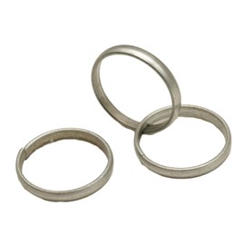 Lohe Ka Challa Kale Ghode Ki Naal Iron Ring Made up of Black Horse Shoe Iron Ring for Lord Shani Dosh Upay Nivaran ShanRing Made of metal extracted from Black Horse's Shoe.Best Way to get rid of Shani Sadhe Satti ( Pack of 3 )