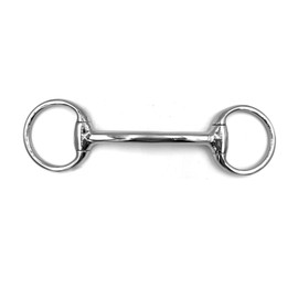 Equine Smile ES0095 Olive Head Bar Bit Stainless Steel Pony to Full Size Ring Diameter 55 mm Bit Thickness 13 mm (14.5 cm)