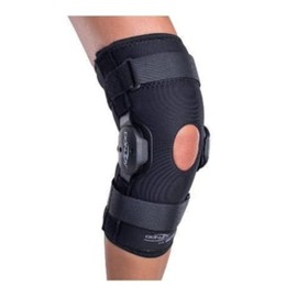 DonJoy Deluxe Hinged Knee Brace, Drytex Sleeve, Open Popliteal, X-Large