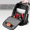 HAUTMEC Pro Tool Backpack Heavy Duty 1680D Water-Resistant Tool Bag