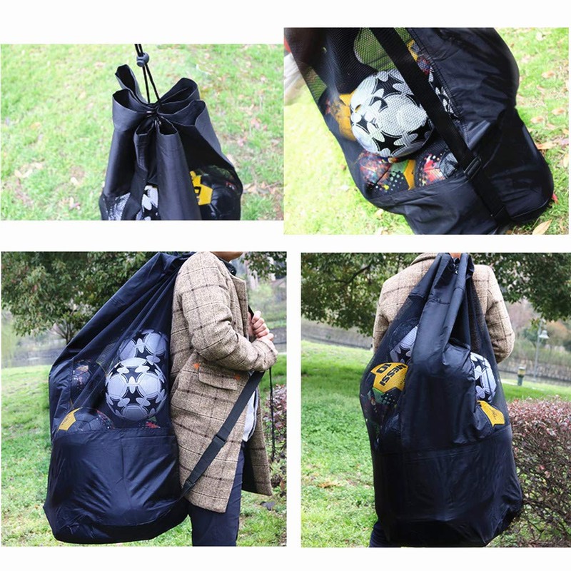 SUBZHAOYI 10-15 Ball Net Bag Extra Large Football Basketball Storage