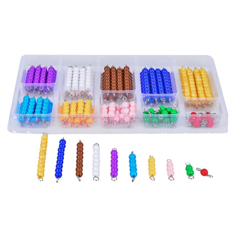 Kghios Montessori Math Toys Material for Toddlers 10 Sets of