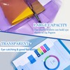 LOCCY 8 Pack Plastic Wallets A4 Folders for Paperwork, 8