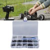 205 Pieces RC Repair Tools Round Flat Head Screws Bearings
