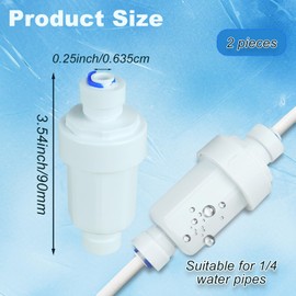 Outdoor Misting System Water Filter 2 Pieces Calcium Inhibitor Filter for 1/4 Garden Hose Hard Water Filter Misting System Protector 100 Mesh