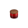 Le Creuset Signature Salt Cellar and Storage Canister with Wood