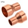 sourcing map Copper Reducing Sleeve Fitting with Welding End for