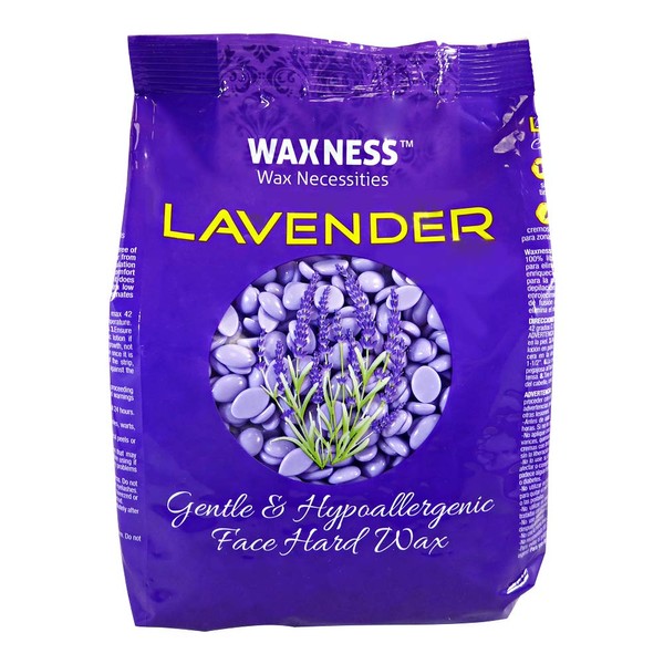 Waxness Premium Luxury Lavender Face Hard Wax Beads 0.8 lb / 400g