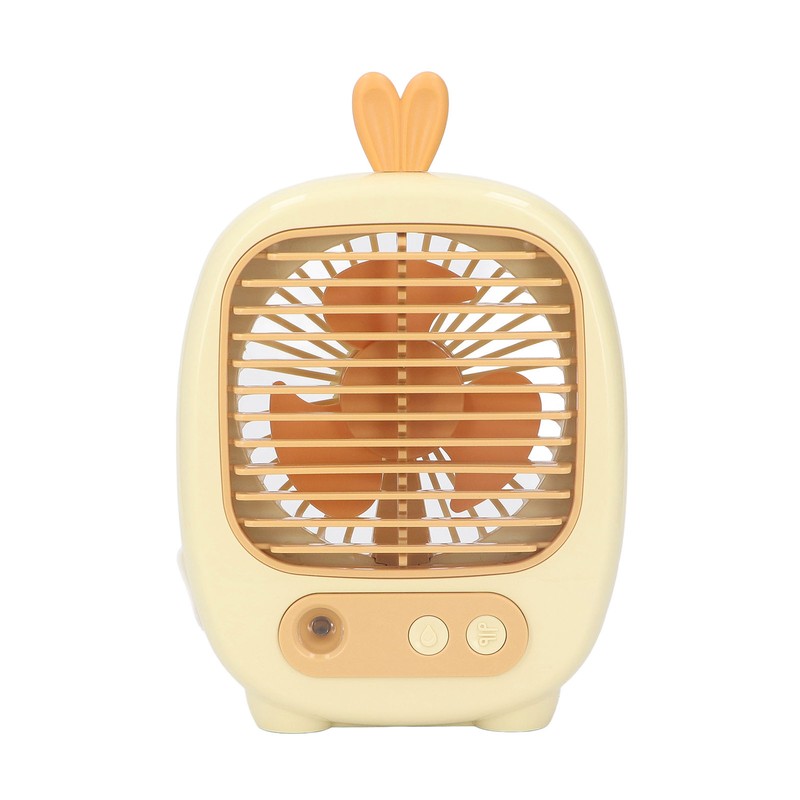 Small Desk Fan 3 Speed Mode Humidifier Function USB Charge