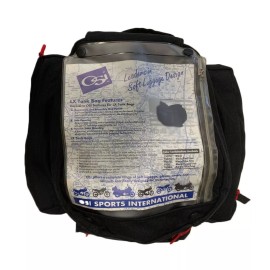 OSI Black LX Motorcycle Tank Bag with Removable Map Pocket *18L - 24L Capacity*