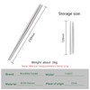 Boundless Voyage Detachable Titanium Chopsticks Collapsible 2 Section Outdoor Camping
