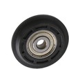 CNBTR 40x8x6mm Black Steel Plastic Coated Ball Bearing Pulley Wheel