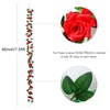 Luyue 2Pack-15ft Fake Red Rose Vine Christmas Garland Artificial Flower