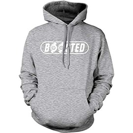 Hoodteez Boosted, Turbos Hooded Sweatshirt, XXL LtGray