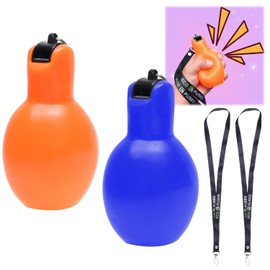 Eco-Fused 2X Silbatos de Mano - Incluye 2X Acolladores - Interiores, Exteriores, Hogar, Escuela – Deportes, Acampar, Caminar, Senderismo, Kit de Supervivencia - Árbitros, Entrenadores, Maestros